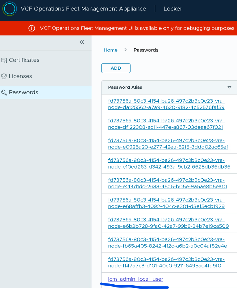 Reset Admin@local password for Fleet Management in VCF 9. Fleet ...